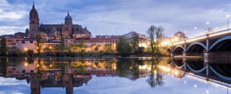 VISTA DEL PUENTE DE HIERRO AL ATARDECER